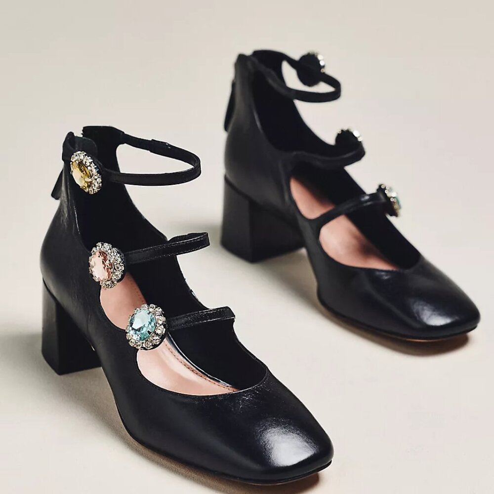 Maeve Crystal Gems Mary Jane Heels / US 7.5 / EU 38 / Originally $198
